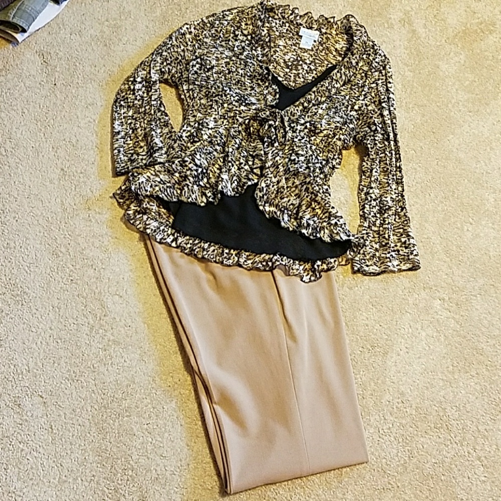Two peice blouse set